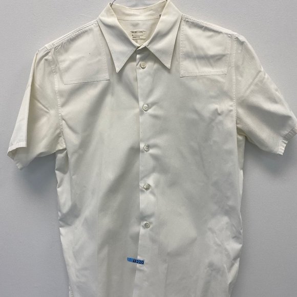 Men's vintage Helmet Lang short sleeve dress shirt with shoulder detail 1998 - Picture 2 of 5